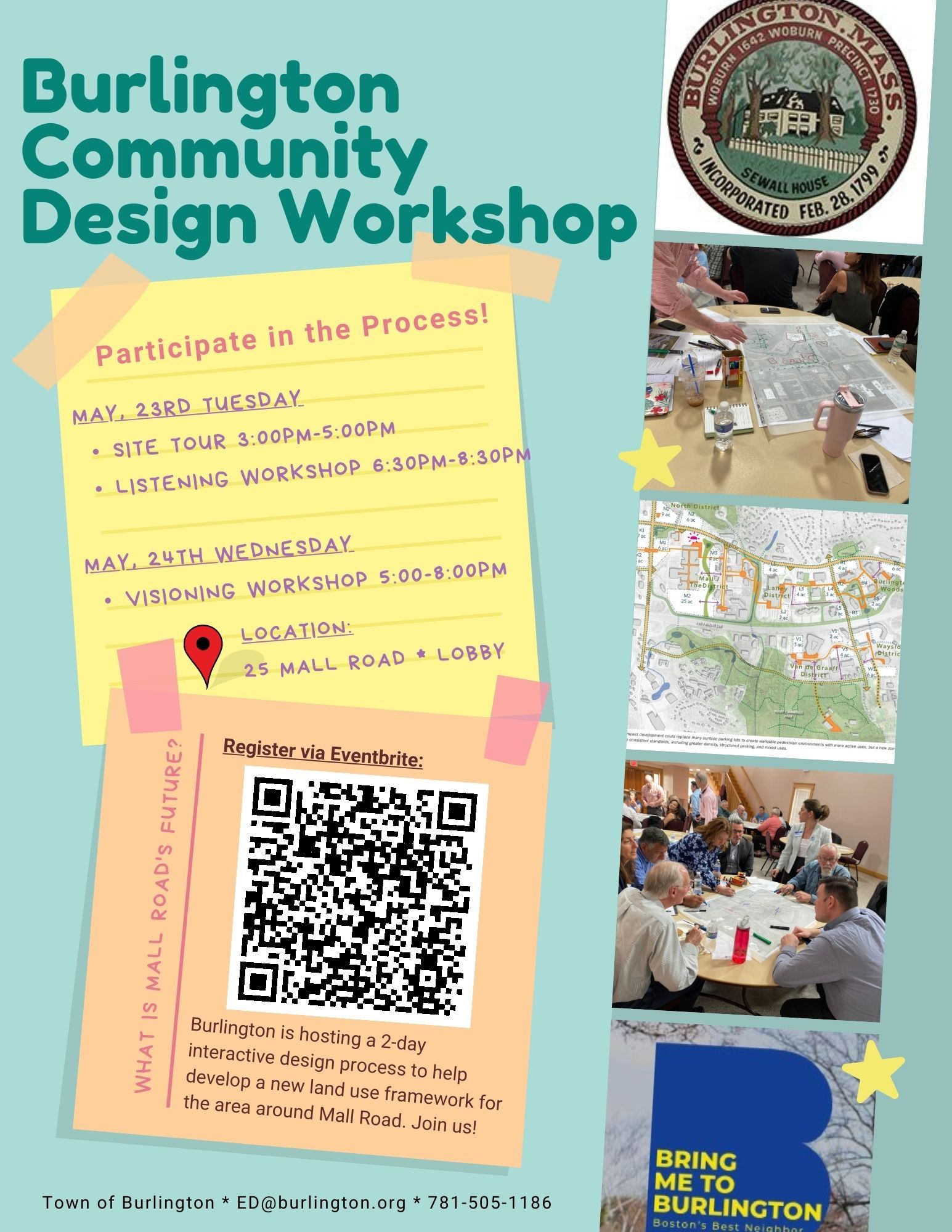 Burlington Community Design Workshop FLYER